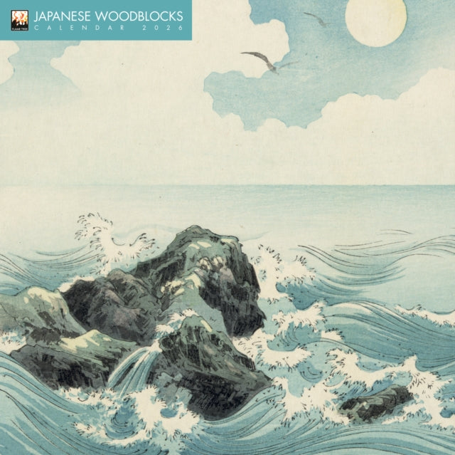 Japanese Woodblocks Wall Calendar 2026 Art