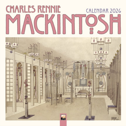 Charles Rennie Mackintosh Wall Calendar 2026 Art