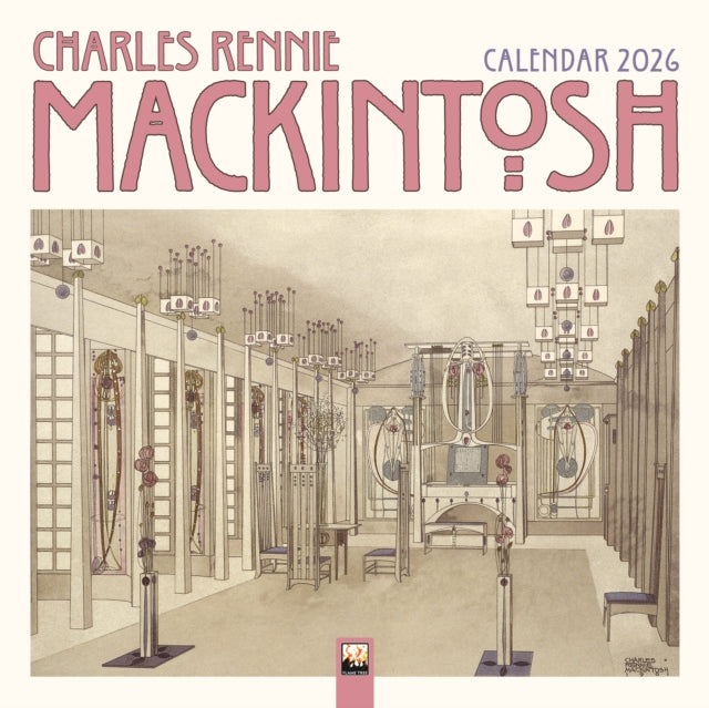 Charles Rennie Mackintosh Wall Calendar 2026 Art