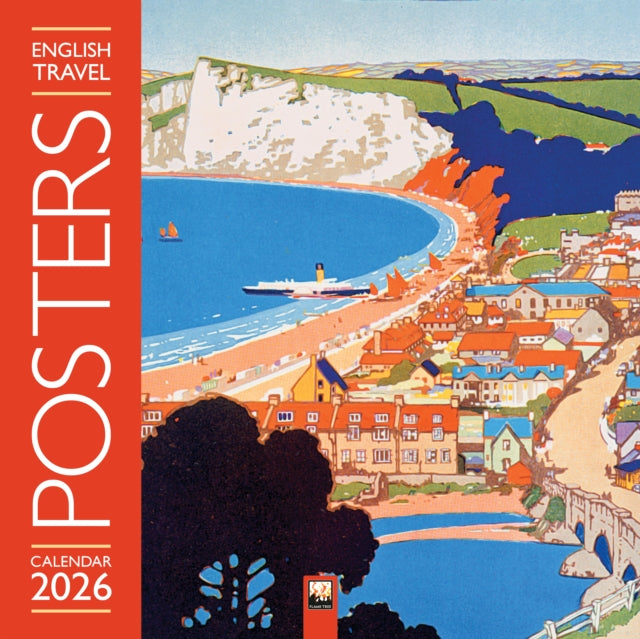 English Travel Posters Wall Calendar 2026 Art