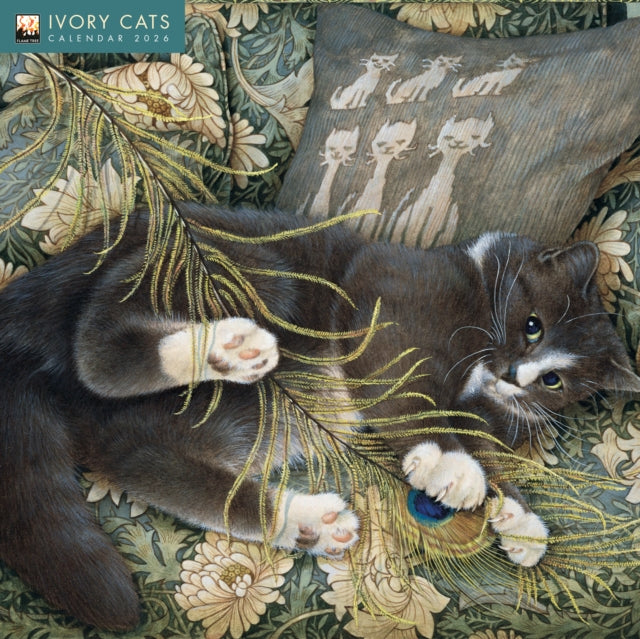 Ivory Cats by Lesley Anne Ivory Wall Calendar
