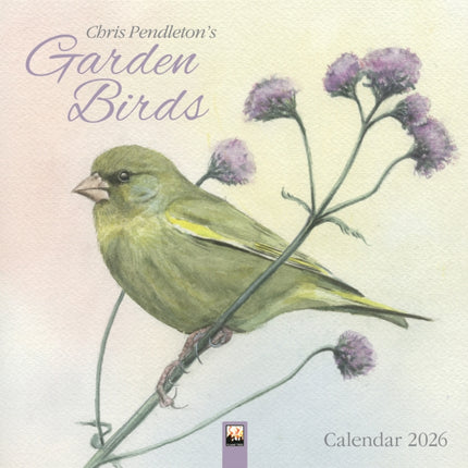 Chris Pendleton Garden Birds Wall Calendar 2026