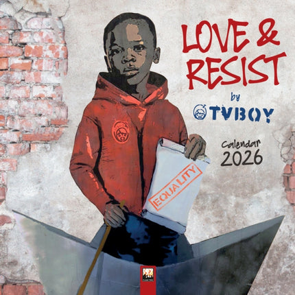 TVBOY Love  Resist Wall Calendar 2026 Art