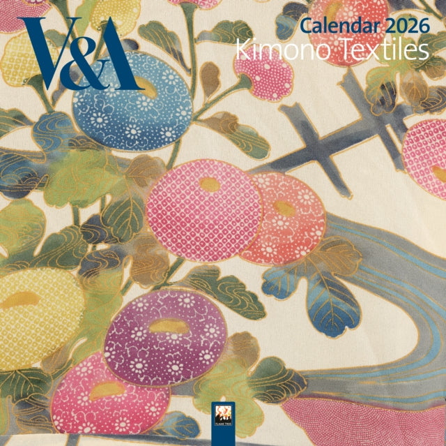 VA Kimono Textiles Wall Calendar 2026 Art