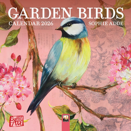 Sophie Adde Garden Birds Mini Wall Calendar 2026