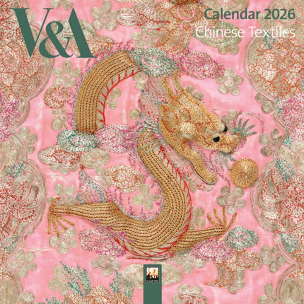VA Chinese Textiles Mini Wall Calendar 2026 Art