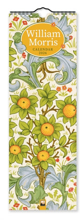 William Morris Slim Calendar 2026 Art Calendar