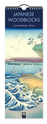 Japanese Woodblocks Slim Calendar 2026 Art