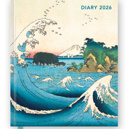 Japanese Woodblocks 2026 Desk Diary Planner  Week to View Illustrated Throughout