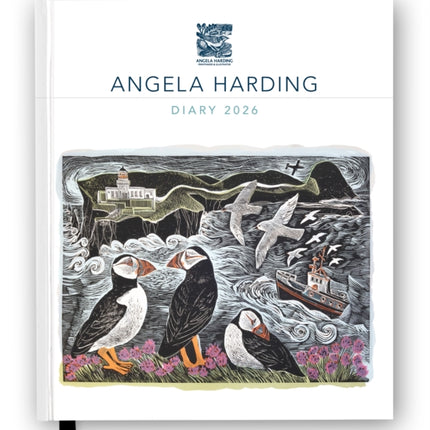 Angela Harding 2026 Desk Diary Planner  Week to View Illustrated throughout