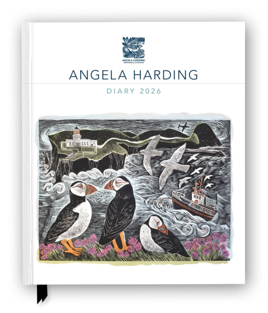 Angela Harding 2026 Desk Diary Planner  Week to View Illustrated throughout