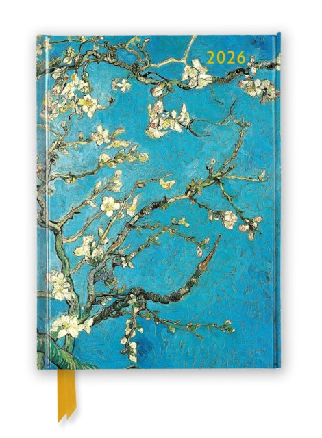 Vincent van Gogh Almond Blossom 2026 Luxury Diary Planner  Page to View with Notes