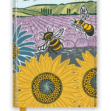 Kate Heiss Sunflower Fields 2026 Luxury Diary Planner  Page to View with Notes