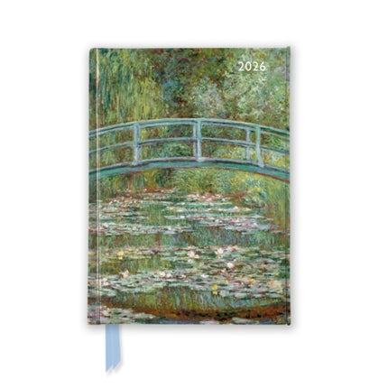 Claude Monet Bridge over a Pond of Water Lilies 2026 Luxury Pocket Diary Planner  Week to View
