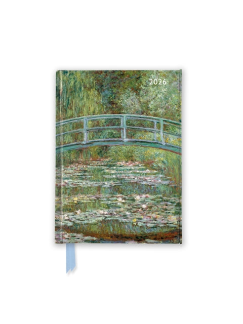 Claude Monet Bridge over a Pond of Water Lilies 2026 Luxury Pocket Diary Planner  Week to View