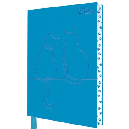 Two Happy Cats 2026 Artisan Art Vegan Leather