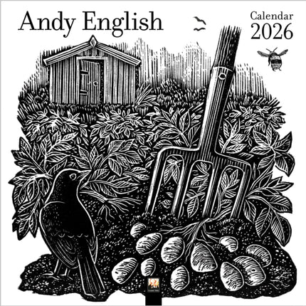 Andy English Wall Calendar 2026 Art Calendar