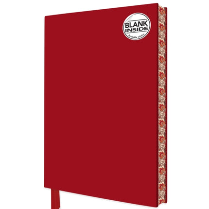 Ruby Red Blank Artisan Notebook Flame Tree