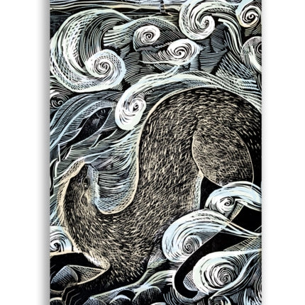 Angela Harding Shetland Otter Shetland Sea Soft Touch Journal