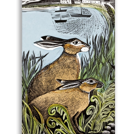 Angela Harding Rathlin Hares Soft Touch Journal