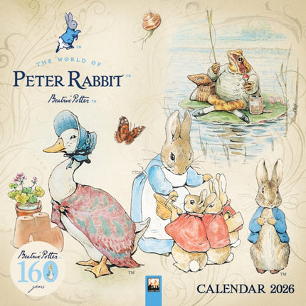 The World of Peter Rabbit Wall Calendar 2026 Art