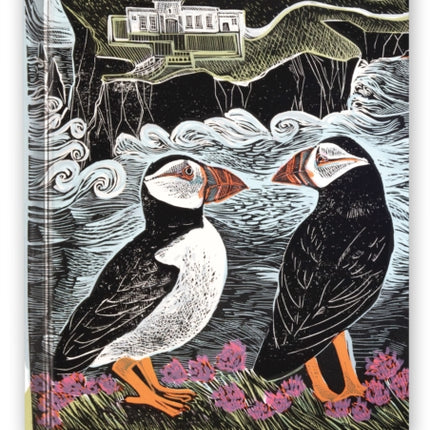 Angela Harding Fair Isle Puffins Blank Sketch Book