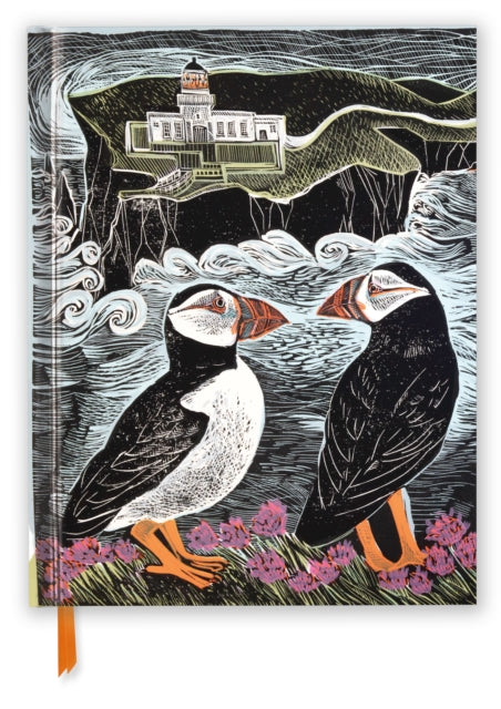 Angela Harding Fair Isle Puffins Blank Sketch Book