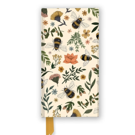 Jade Mosinski Garden Bees Foiled Slimline Journal