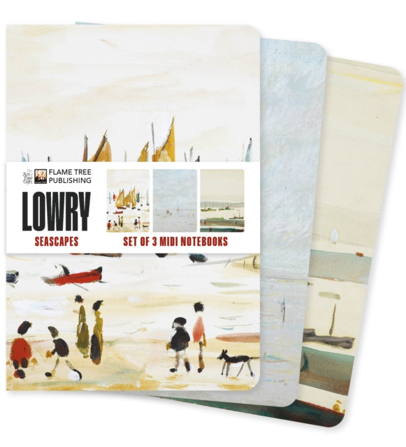 L.S. Lowry Seascapes Set of 3 Midi Notebooks