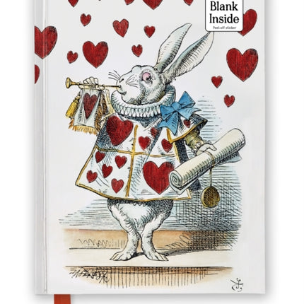 Alices Adventures in Wonderland White Rabbit Foiled Blank Journal