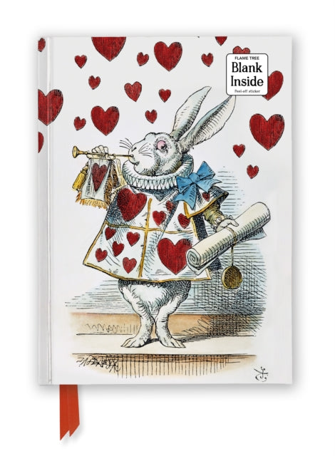 Alices Adventures in Wonderland White Rabbit Foiled Blank Journal