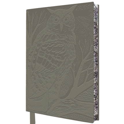 Angela Harding Long Eared Owl Artisan Art Notebook Flame Tree Journals