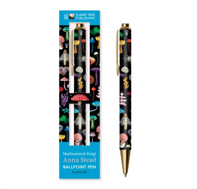 Anna Stead Mushrooms  Fungi Boxed Decorative Ballpoint Pen