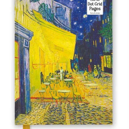 Vincent van Gogh Café Terrace Foiled Dot Grid Journal