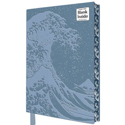 Katsushika Hokusai Great Wave Artisan Art Blank Notebook Flame Tree Journals