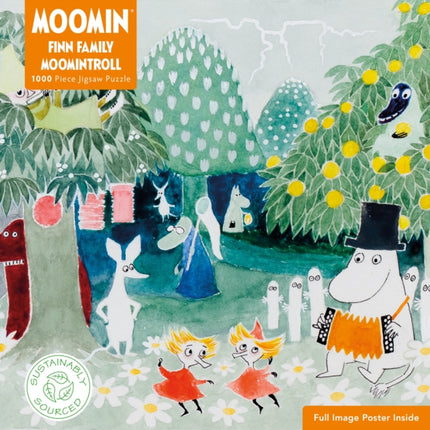 Adult Sustainable Jigsaw Puzzle Moomin Finn Family Moomintroll