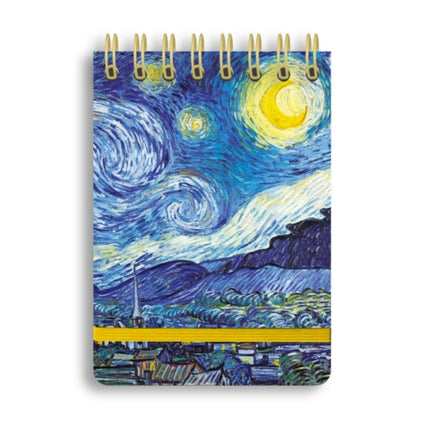 Vincent van Gogh The Starry Night Spiral Bound Pocket Notebook