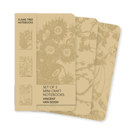 Vincent van Gogh Set of 3 Mini Craft Notebooks
