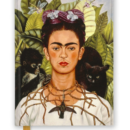 Frida Kahlo Self Portrait with Thorn Necklace and Hummingbird Foiled Journal