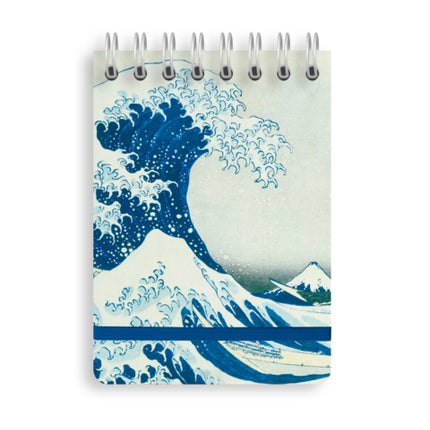 Katsushika Hokusai The Great Wave Spiral Bound Pocket Notebook
