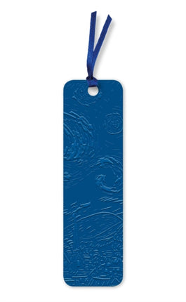 Vincent van Gogh The Starry Night Artisan Art Vegan Leather Bookmarks pack of 10