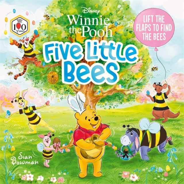 Disney Winnie the Pooh Five Little Bees An Easter lifttheflap picture book