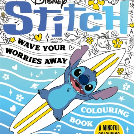 Disney Stitch  Wave Your Worries Away Colouring