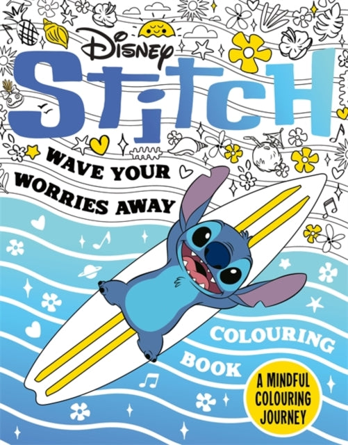 Disney Stitch  Wave Your Worries Away Colouring