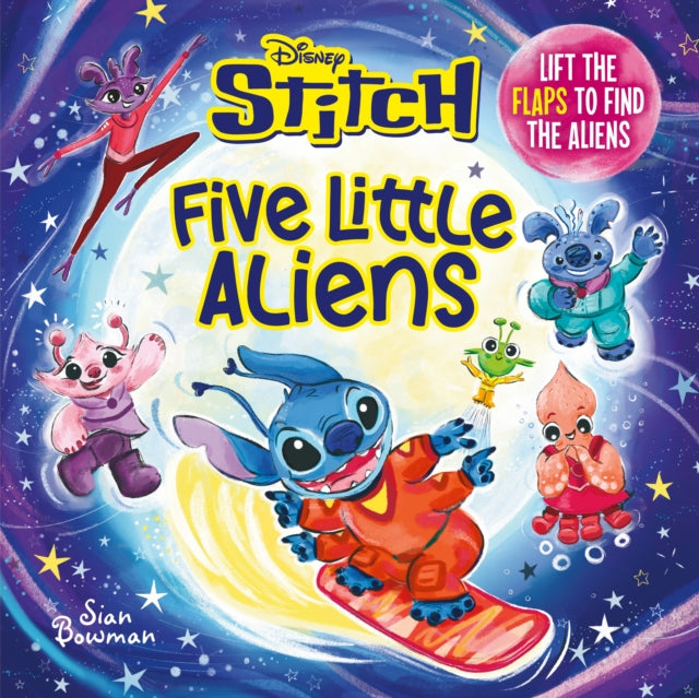 Disney Stitch Five Little Aliens A lifttheflap picture book