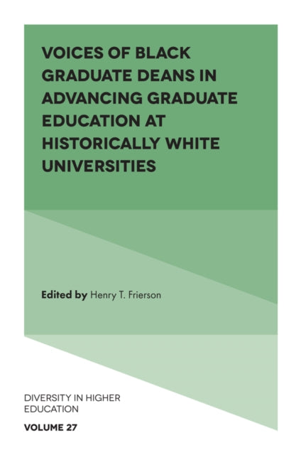 Voices of Black Graduate Deans in Advancing