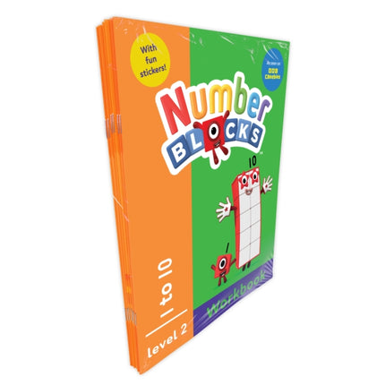 Numberblocks  Alphablocks Orange Level Workbook Set 6 books