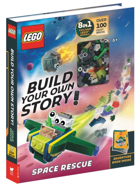 LEGO Books Build Your Own Story Space Rescue with over 100 LEGO bricks and exclusive models to build