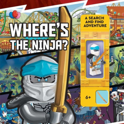 LEGO NINJAGO Wheres the Ninja A Search and Find Adventure with Zane minifigure