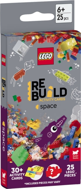 LEGO Books ReBuild Activity Cards Space with over
